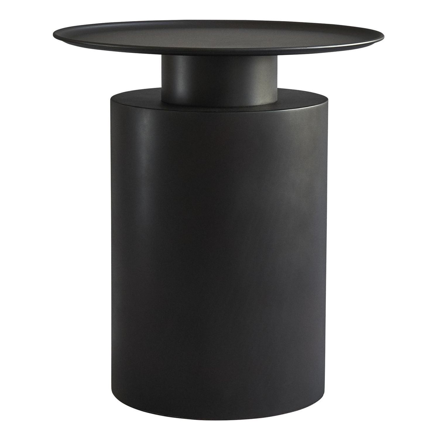 Table d'appoint en métal plaqué Art Déco avec base volumineuse et plateau ultra-fin pour salon