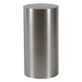 Piédestal moderne en acier brossé avec base de colonne circulaire pour le salon