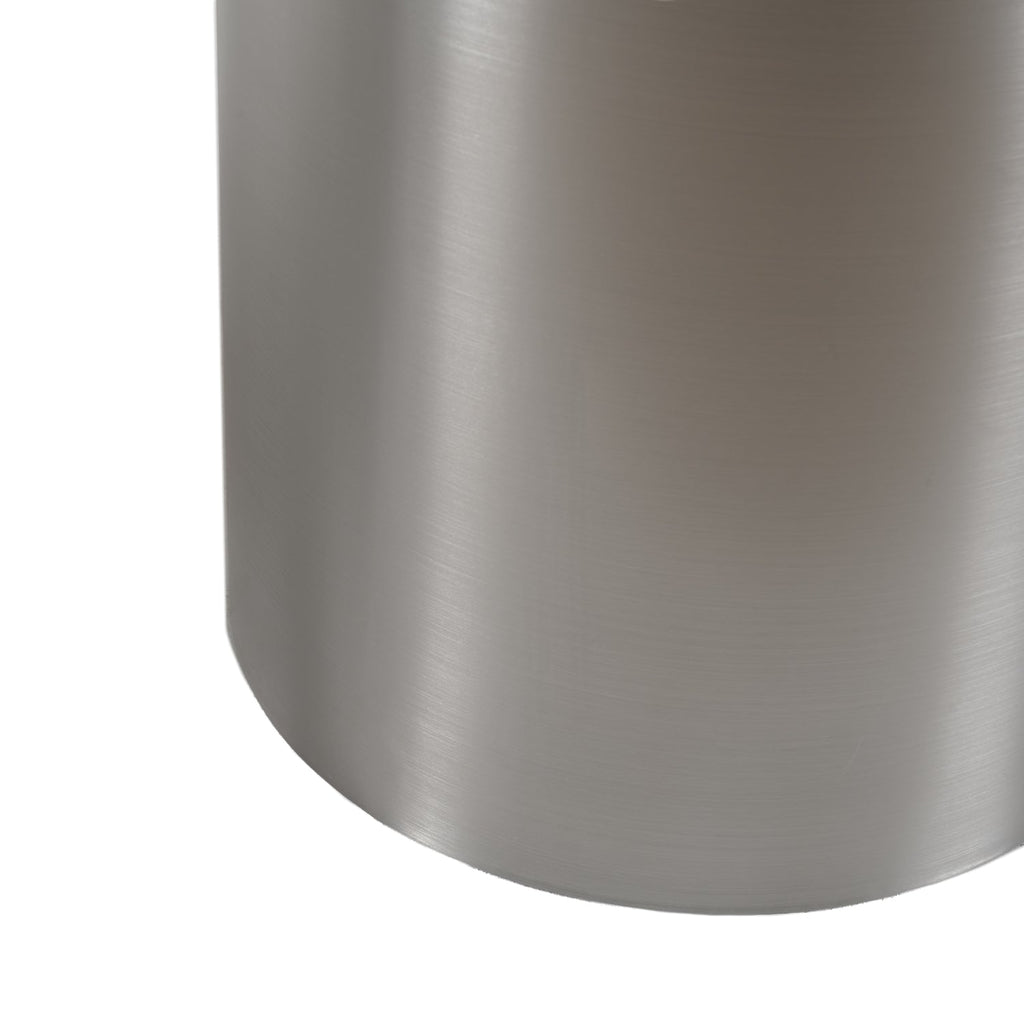 Piédestal moderne en acier brossé avec base de colonne circulaire pour le salon