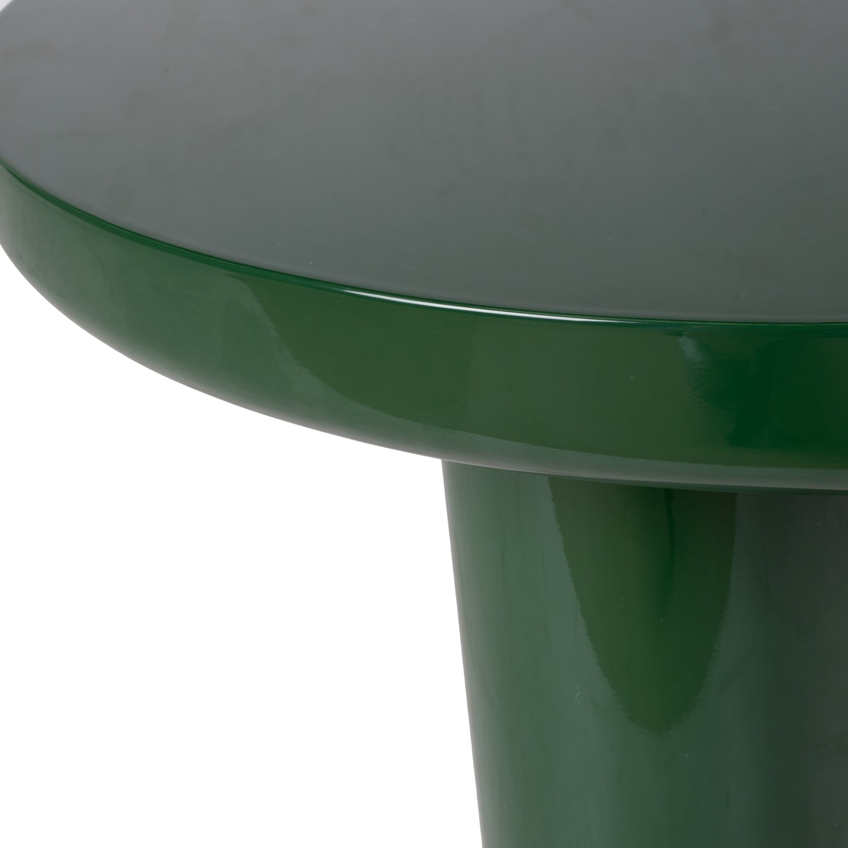 Table d'appoint laquée contemporaine avec finition brillante pour salon