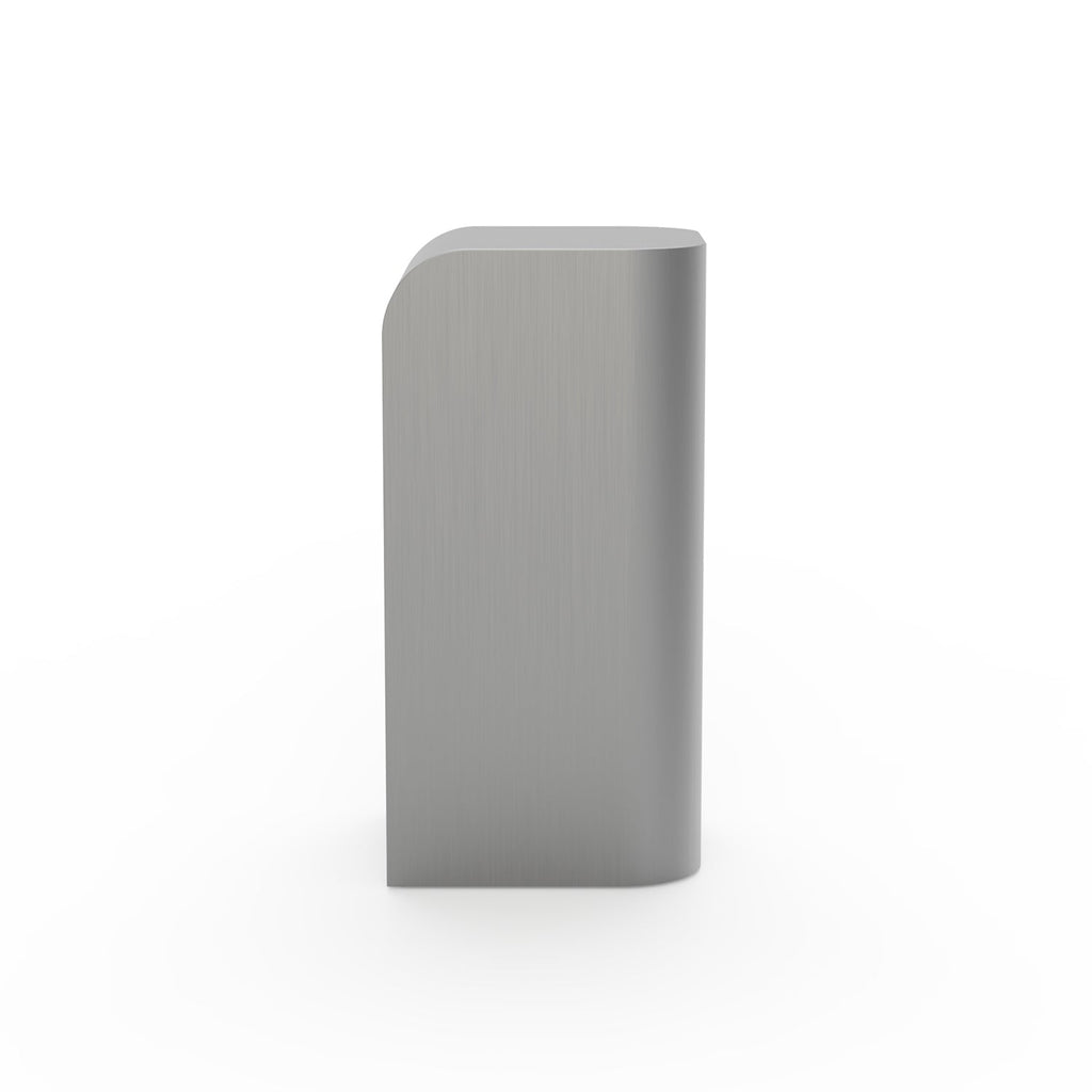 Socle élégant en acier inoxydable avec silhouette incurvée anti-traces de doigts pour salon