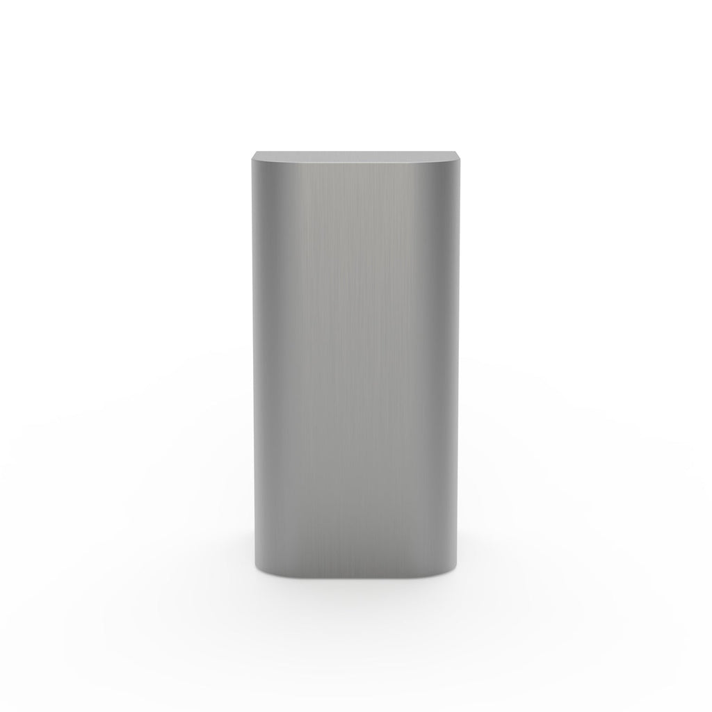 Socle élégant en acier inoxydable avec silhouette incurvée anti-traces de doigts pour salon