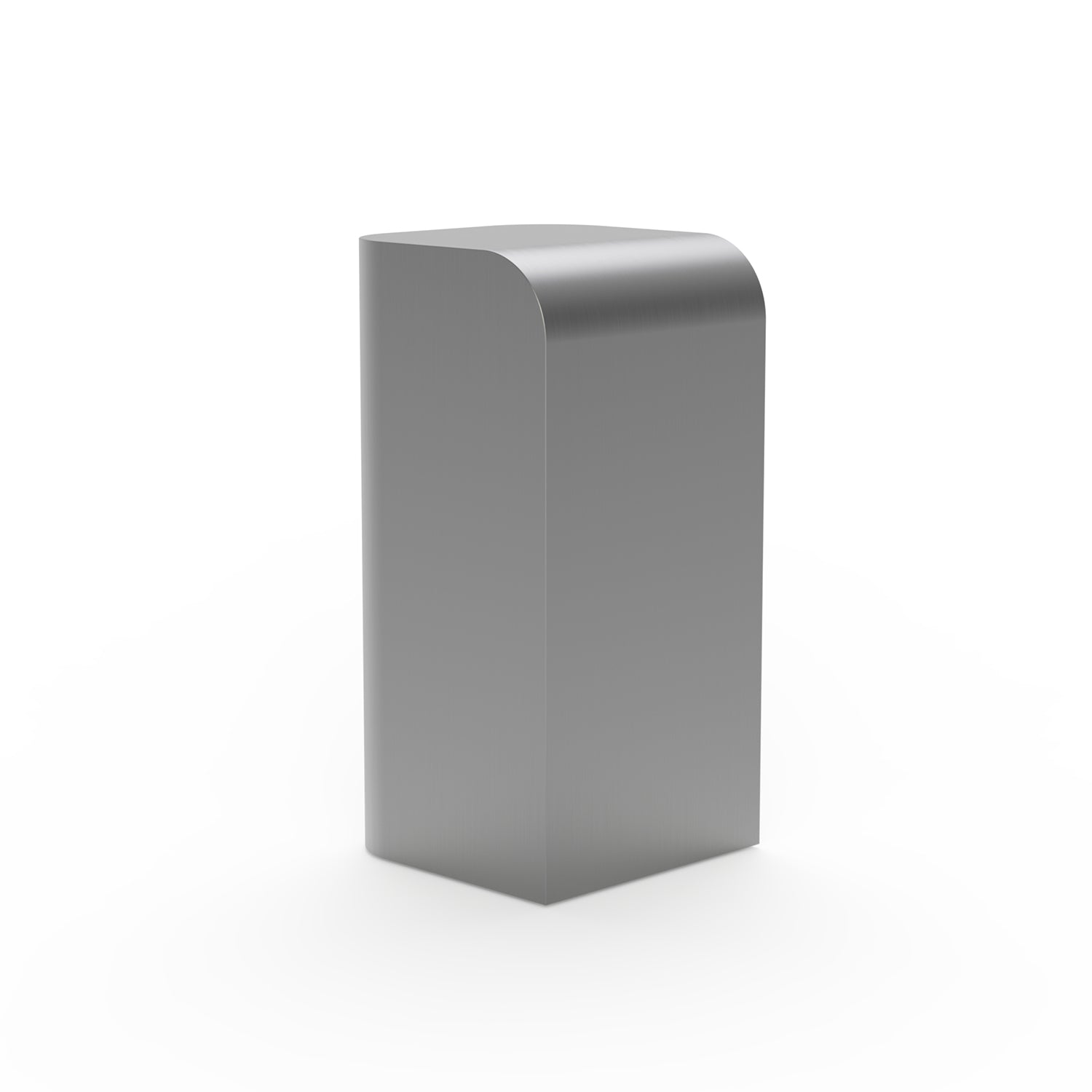 Socle élégant en acier inoxydable avec silhouette incurvée anti-traces de doigts pour salon