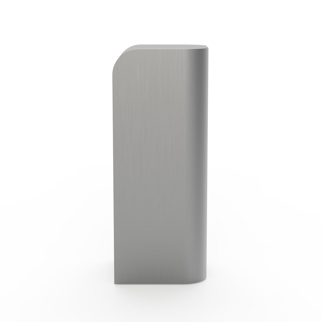 Socle élégant en acier inoxydable avec silhouette incurvée anti-traces de doigts pour salon