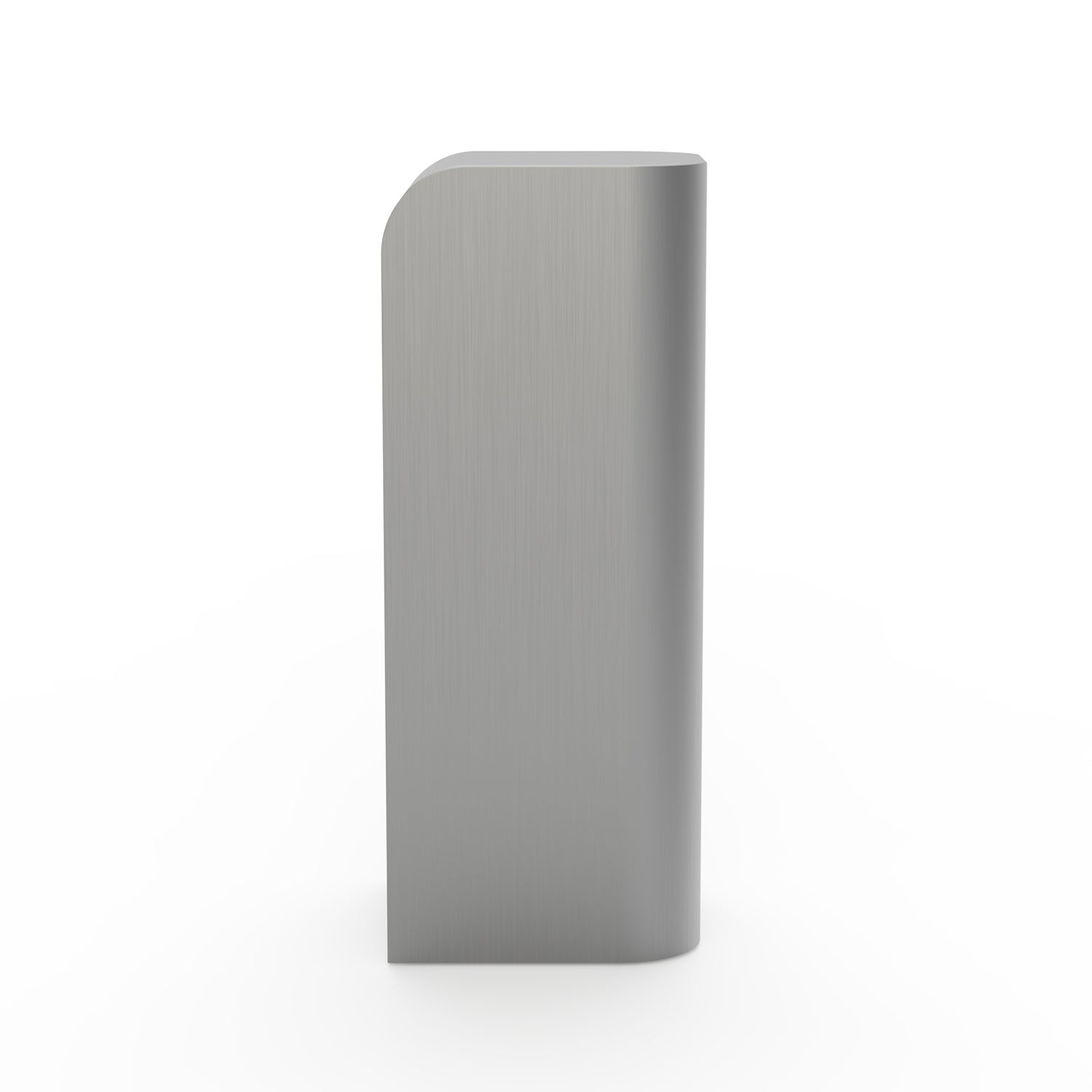 Socle élégant en acier inoxydable avec silhouette incurvée anti-traces de doigts pour salon