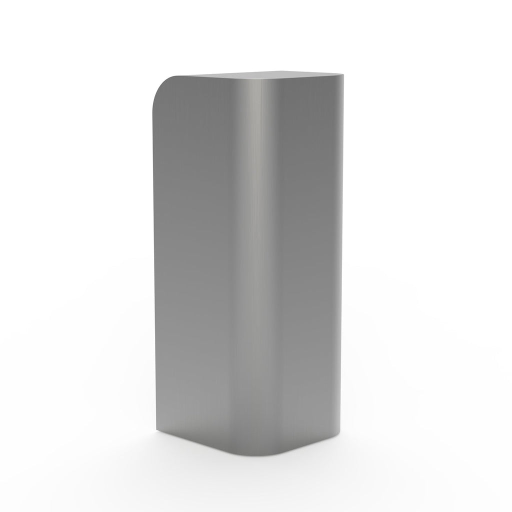 Socle élégant en acier inoxydable avec silhouette incurvée anti-traces de doigts pour salon