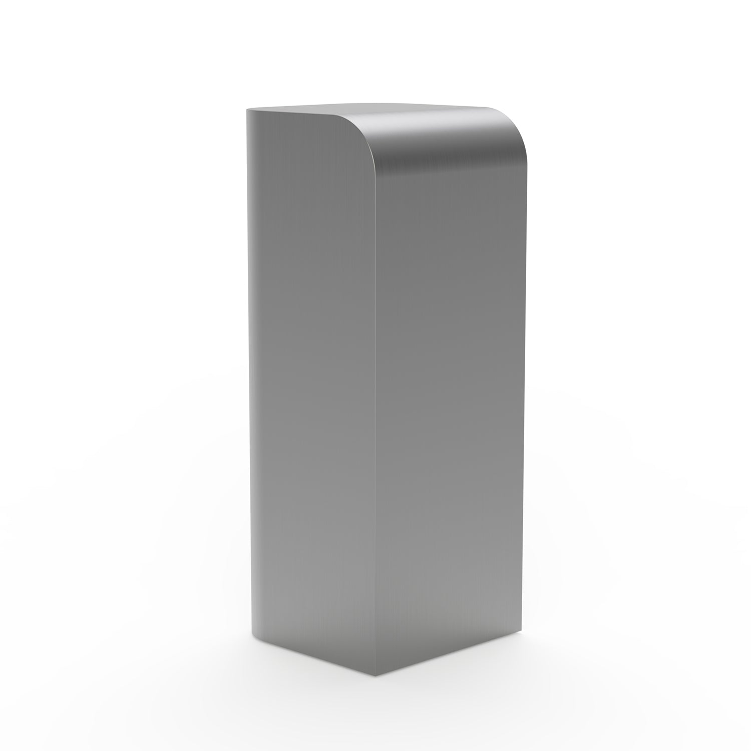 Socle élégant en acier inoxydable avec silhouette incurvée anti-traces de doigts pour salon
