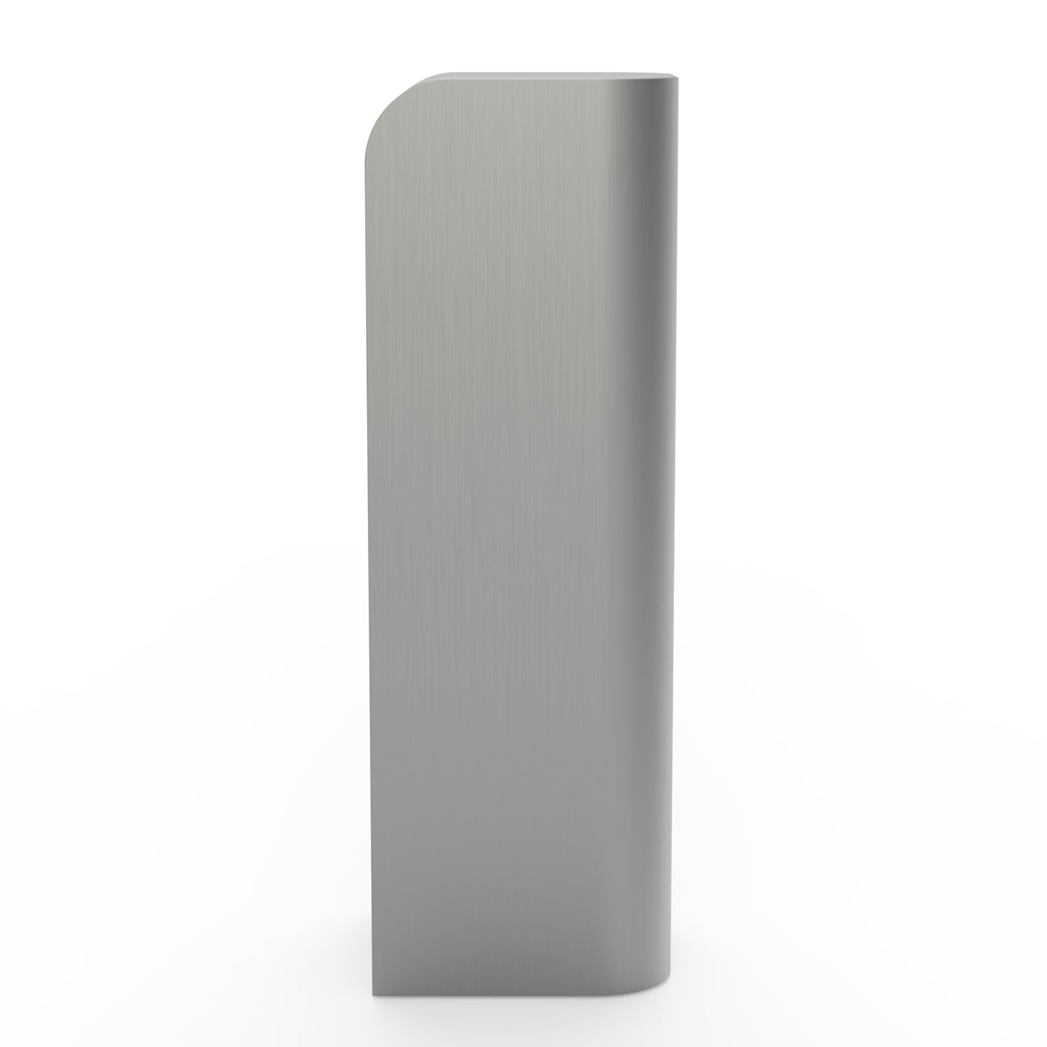 Socle élégant en acier inoxydable avec silhouette incurvée anti-traces de doigts pour salon
