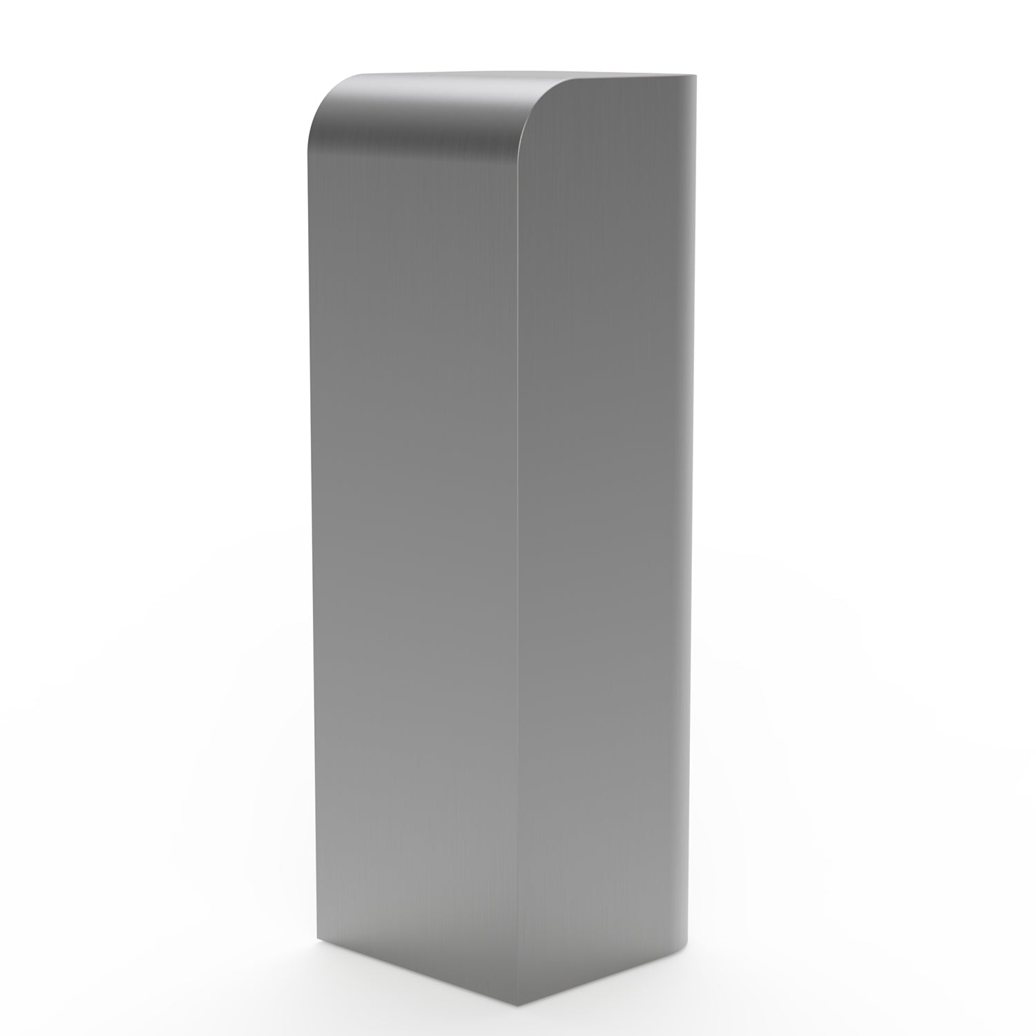 Socle élégant en acier inoxydable avec silhouette incurvée anti-traces de doigts pour salon