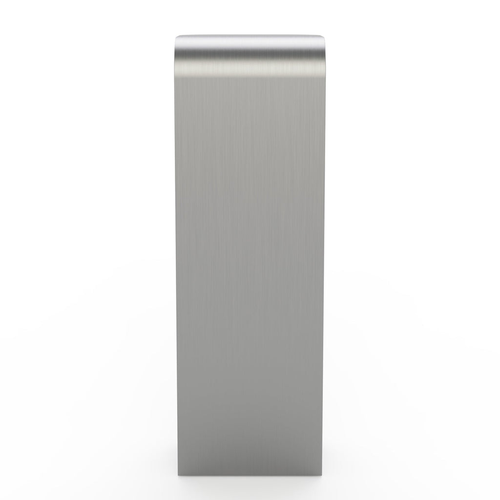 Socle élégant en acier inoxydable avec silhouette incurvée anti-traces de doigts pour salon