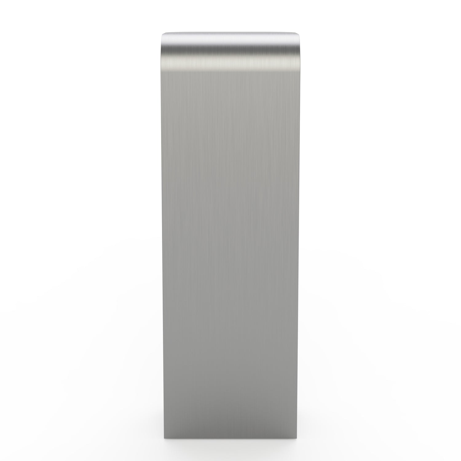Socle élégant en acier inoxydable avec silhouette incurvée anti-traces de doigts pour salon