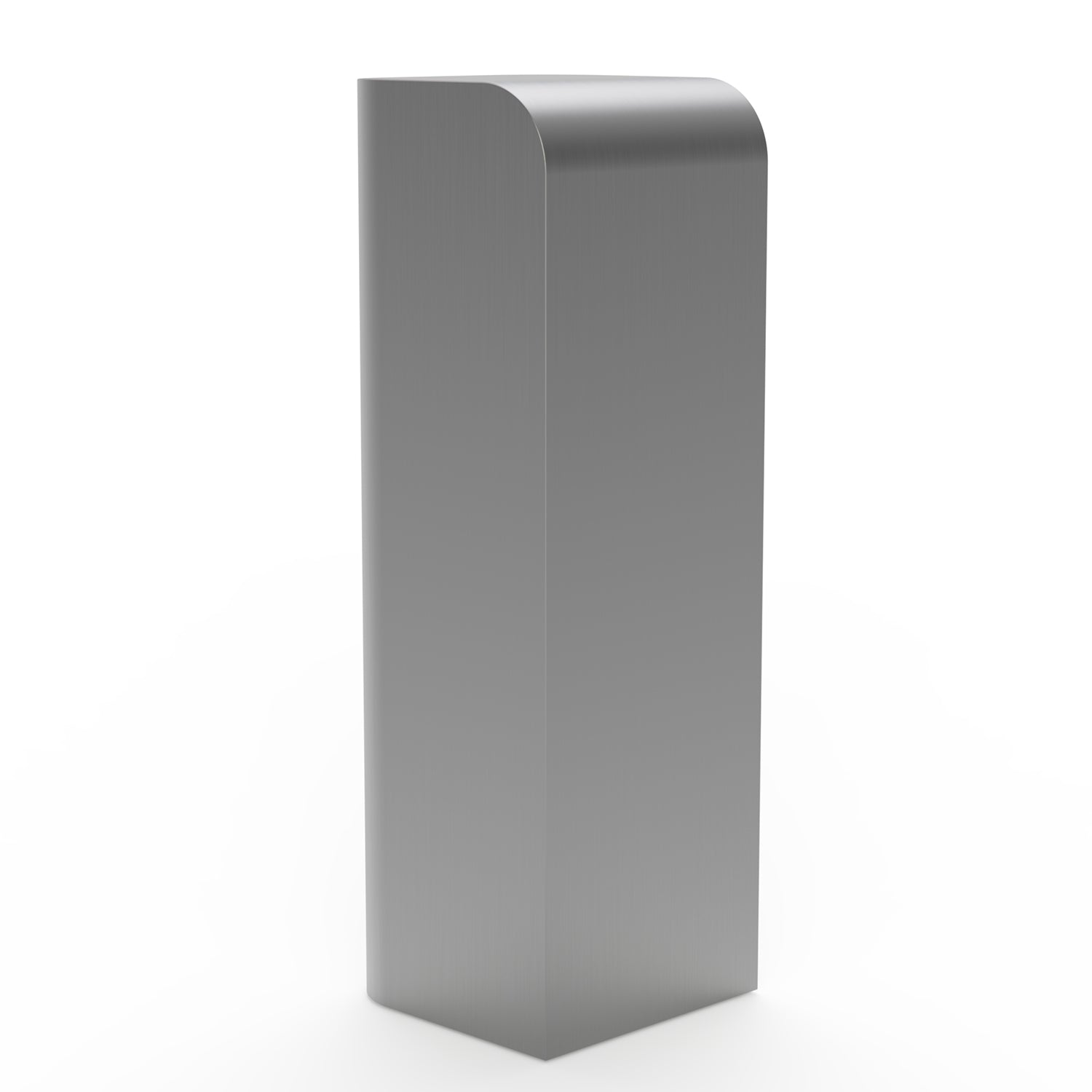 Socle élégant en acier inoxydable avec silhouette incurvée anti-traces de doigts pour salon