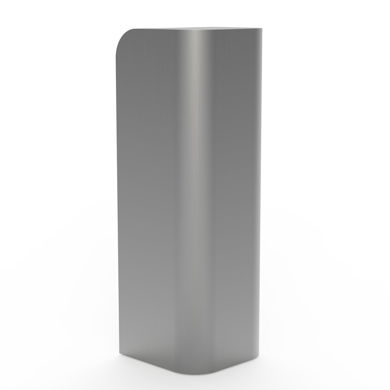 Socle élégant en acier inoxydable avec silhouette incurvée anti-traces de doigts pour salon
