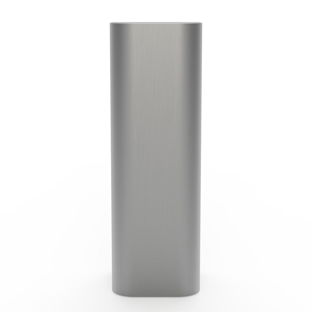 Socle élégant en acier inoxydable avec silhouette incurvée anti-traces de doigts pour salon